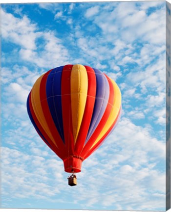 Framed hot air balloon in the sky, Albuquerque, New Mexico, USA Print