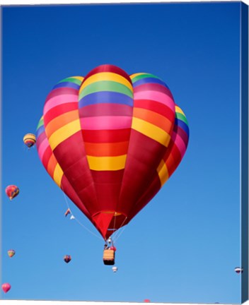 Framed Close up of a Hot Air Balloon Print