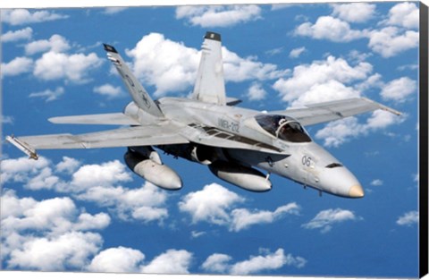 Framed USMC FA-18 Hornet Print