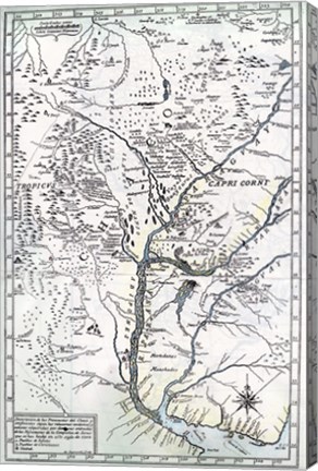 Framed Provinces of chaco and surrounding Patroschi Sculp 1700 Print