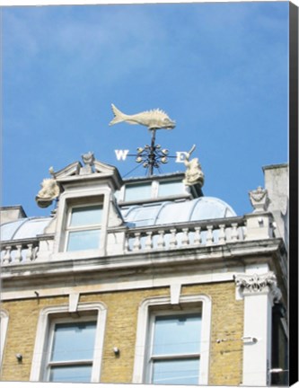 Framed Old Billingsgate London Weathervane Print