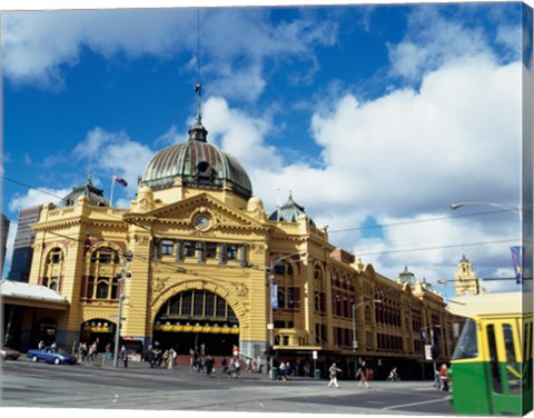 Framed Low angle view of a shot tower, Melbourne Central, Melbourne, Victoria, Australia Print