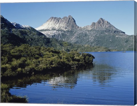 Framed Dove Lake at Cradle Mtn. Tasmania Australia Print