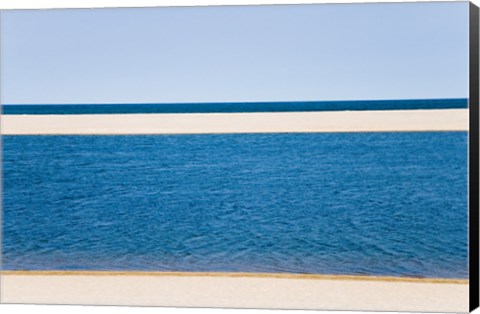 Framed Panoramic view of the sea, Cape Cod, Massachusetts, USA Print