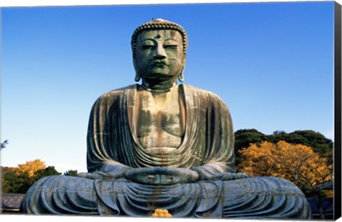 Framed Statue of Buddha, Daibutsu, Kamakura, Tokyo, Japan Print