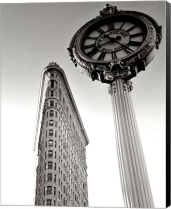 Framed Flatiron Clock Print