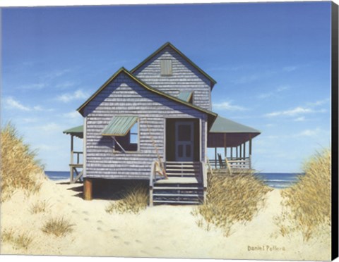 Framed Oceanfront Bungalow Print