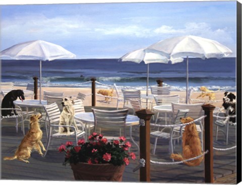 Framed Beach Club Tails Print