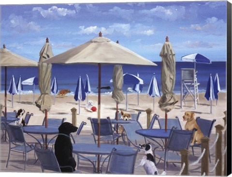 Framed Beach Club Tails II Print