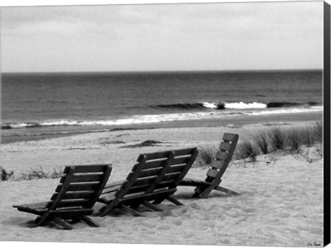 Framed Seaside Seating Print