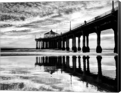 Framed Manhattan Beach Pier Print