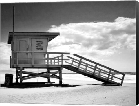 Framed Santa Monica Beach Print