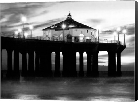 Framed Manhattan Beach Pier II Print