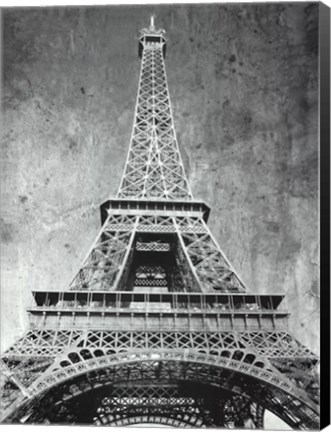 Framed Eiffel Tower Retro Print