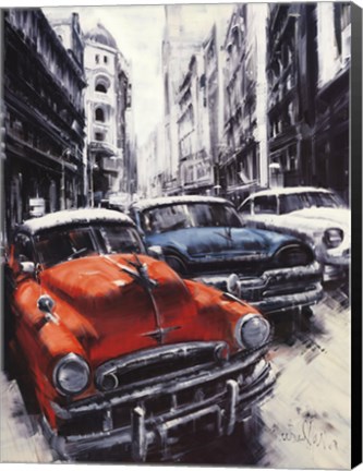 Framed Havana Vintage Classic Cars II Print