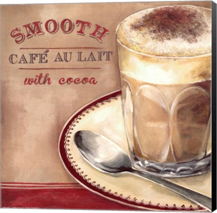 Framed Cafe au lait Print