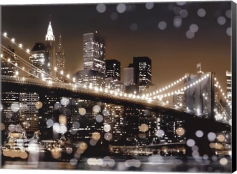 Framed New York Night II Print