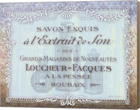 Framed French Soap Label II Print