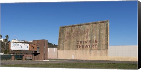 Framed Valley Drive-in Theater in Lompoc, California Print