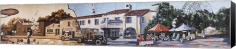 Framed Lompoc Mural Society&#39;s Community Canvas Print