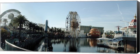 Framed Paradise Pier Panorama Print