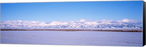 Framed USA, Montana, Bozeman, Bridger Mountains Print