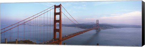 Framed Traffic On A Bridge, Golden Gate Bridge, San Francisco, California, USA Print