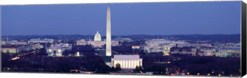 Framed High angle view of Washington DC Print