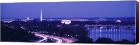 Framed Evening Washington DC Print