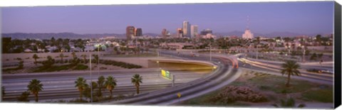 Framed Skyline Phoenix AZ USA Print