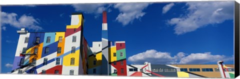 Framed Building With Geometric Decorations, Minneapolis, Minnesota, USA Print