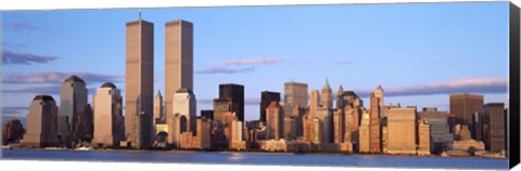 Framed Skyline with World Trade Center Print