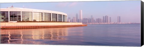 Framed Building Structure Near The Lake, Shedd Aquarium, Chicago, Illinois, USA Print