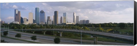 Framed Houston Skyline from a Distance, Texas, USA Print