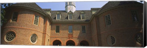 Framed Low angle view of a government building, Capitol Building, Colonial Williamsburg, Virginia, USA Print