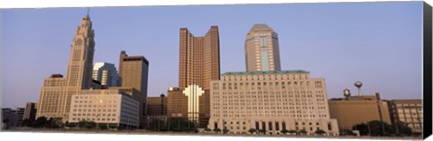 Framed Buildings in a city, Columbus, Franklin County, Ohio, USA Print