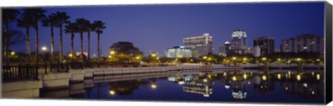 Framed Orlando waterfront, Florida Print