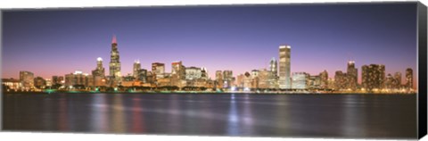 Framed Buildings at the waterfront, Chicago, Illinois Print