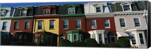 Framed Row Houses Philadelphia PA Print