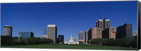 Framed Buildings in a city, St Louis, Missouri Print