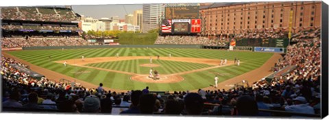 Framed Camden Yards Baseball Game Baltimore Maryland Print