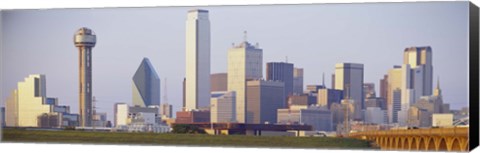 Framed Buildings in a city, Dallas Print