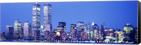 Framed Evening, Lower Manhattan, NYC, New York City, New York State, USA Print