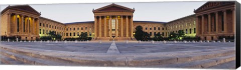 Framed Facade of a museum, Philadelphia Museum Of Art, Philadelphia, Pennsylvania, USA Print