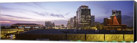 Framed Buildings at dusk, Phoenix, Arizona Print