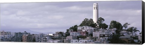 Framed Coit Tower On Telegraph Hill, San Francisco, California, USA Print