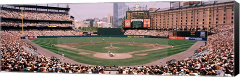 Framed High angle view of a baseball field, Baltimore, Maryland Print