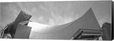 Framed Low Angle View Of A Building, Millennium Park, Chicago, Illinois, USA Print