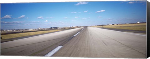 Framed Runway at an airport, Philadelphia Airport Print