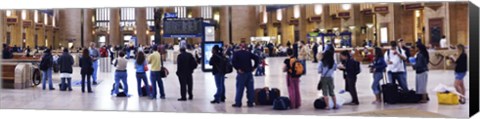 Framed People waiting in a railroad station, 30th Street Station, Schuylkill River, Philadelphia, Pennsylvania, USA Print